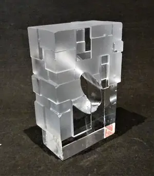 Novy Bor - Han de Kluijver - Glaskunstbeurs jaarobject 2014 getiteld Het zichtbare teken kopen? Bied vanaf 100!