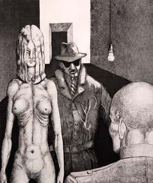 Luitpold Matthaus Richter - Ets - 1971 verkocht voor € 45!