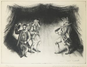Helmut Kies - Ets, Z.T. Figuren - Ingelijst kopen? Bied vanaf 1!