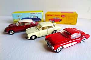 Dinky Toys - Citroën, Volvo en Chevrolet Sport - Atlas/Mattel en Matchbox-1:43 verkocht voor € 50!