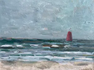 Cor Schaap - Sunset Katwijk aan Zee kopen? Bied vanaf 300!