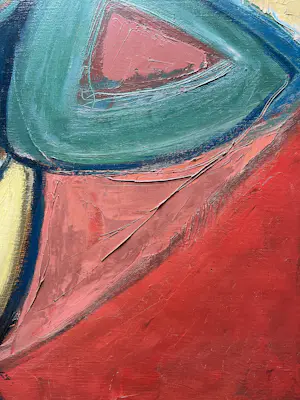 Jeanne Marie van Staveren - olieverf op doek | 'zonder titel' | jaren '80 kopen? Bied vanaf 20!