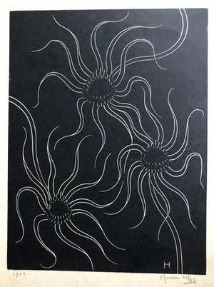 Willem Hussem - Grafiek zonder titel kopen? Bied vanaf 75!