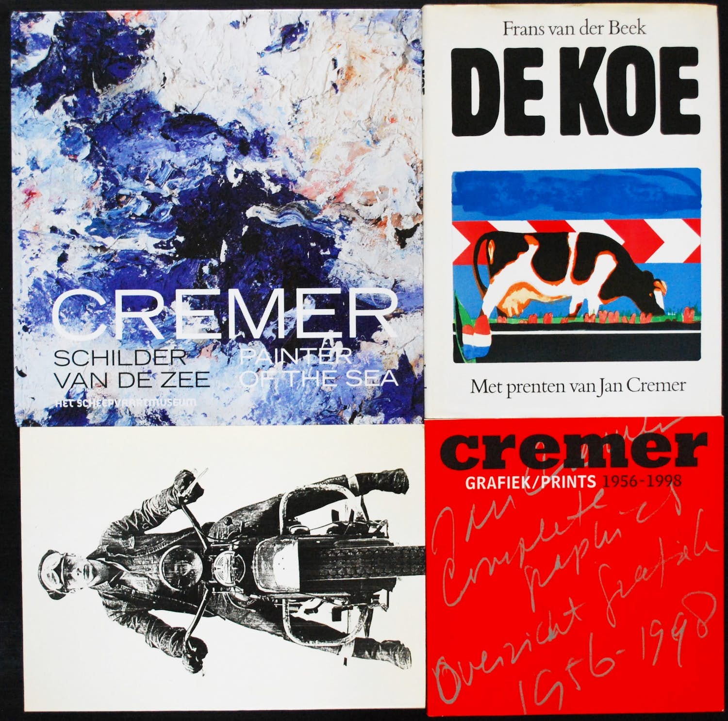 Jan Cremer - 5x: Schilder vd Zee GESIGNEERD+ c o m p l e t e grafische werk 1956-98+KALENDER kopen? Bied vanaf 60!