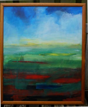 Niet of onleesbaar gesigneerd - abstract landschap kopen? Bied vanaf 10!