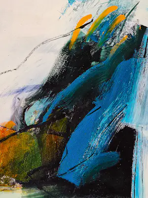 Hans Vredegoor - 1991 - expressionistisch abstract olieverf op board - inkt gesigneerd kopen? Bied vanaf 112!