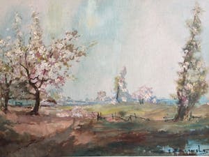 Henri Joseph Pauwels - Lente bloesem landschap kopen? Bied vanaf 69!