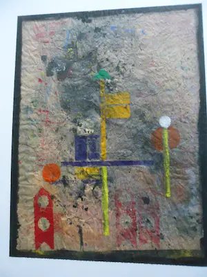 Hans Boomsma - Gemengde techniek op Japans papier kopen? Bied vanaf 50!