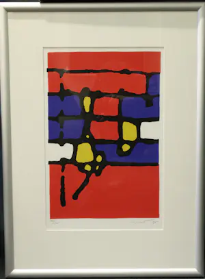 Willem Brauck - 101/125 exemplaar Abstracte Kunst Zeefdruk 1995 kopen? Bied vanaf 50!