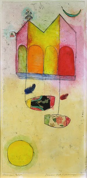 Ellen van Toor - en Susan Schildkamp, Handbewerkte ets en collage - Ingelijst kopen? Bied vanaf 1!