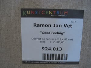 Ramon Jan Vet - Spectaculair Groot Pop-Art olieverf op doek "Good Feeling" Galerieprijs 2800€!! kopen? Bied vanaf 20!