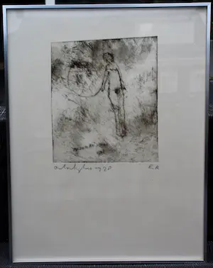 Anton Heyboer - ingelijste ets - 1978 kopen? Bied vanaf 180!