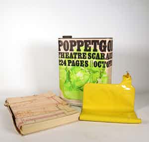 Lucebert - en anderen - Poppetgom, Blik met opblaaskussen en boek verkocht voor € 1!