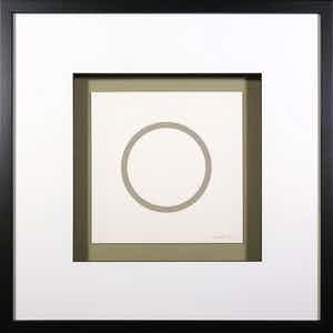 Sol LeWitt - Zeefdruk uit de serie 'Five Geometric Figures in Five Colors' - Ingelijst verkocht voor € 1!