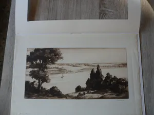 Sidney Tushingham - Ets, Landschap kopen? Bied vanaf 15!