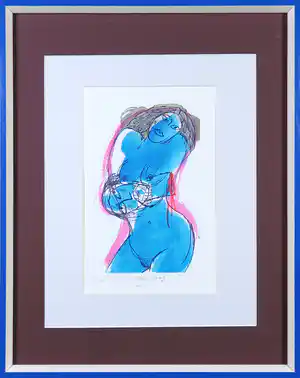 Corneille - Zeefdruk, Salomé - Ingelijst verkocht voor € 1!