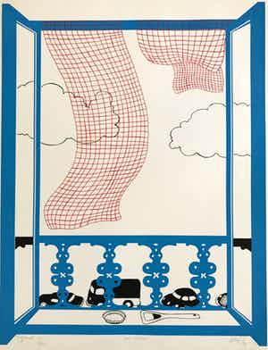 Ton Klop - Kleurenzeefdruk - 1969 - 24/50 - Gesigneerd verkocht voor € 55!