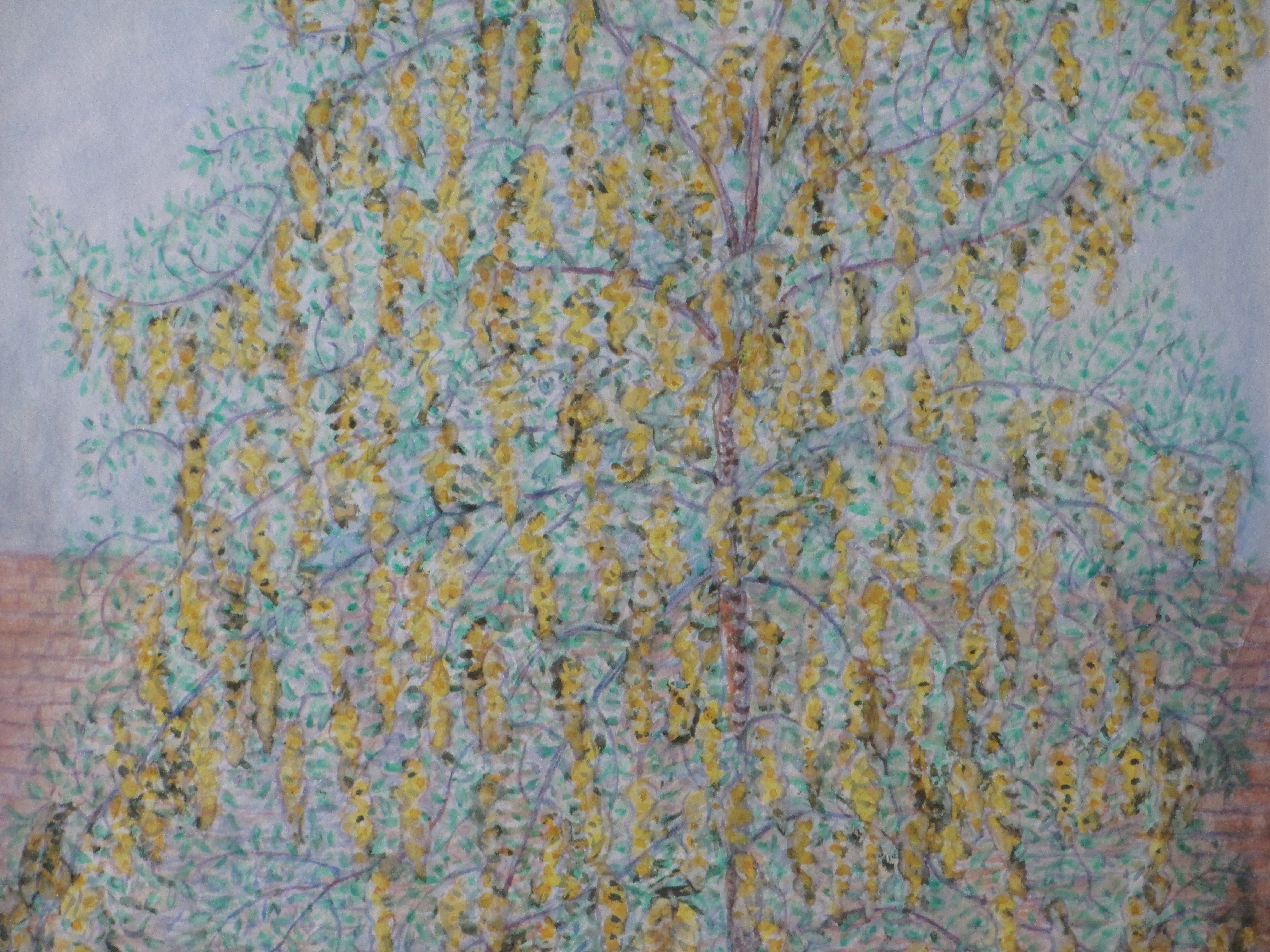 Antoinette van Hoytema - Boom in bloesem - Gemengde techniek kopen? Bied vanaf 40!