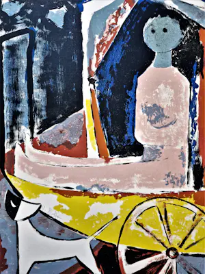 Mariano Villalta - 1958-zeer kleine oplage (4/25) litho - la carrozella - potloodgesigneerd kopen? Bied vanaf 49!