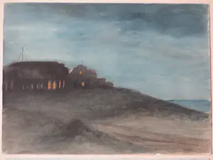 Cornelia C. J. van Trigt-Hoevenaar - Duinen Domburg & Hollandse rivier - Gemengde technieken kopen? Bied vanaf 60!