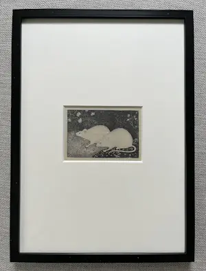 Jan Mankes - Originele Heliogravure 2 Muizen 1923 kaufen? Bieten Sie von 110!