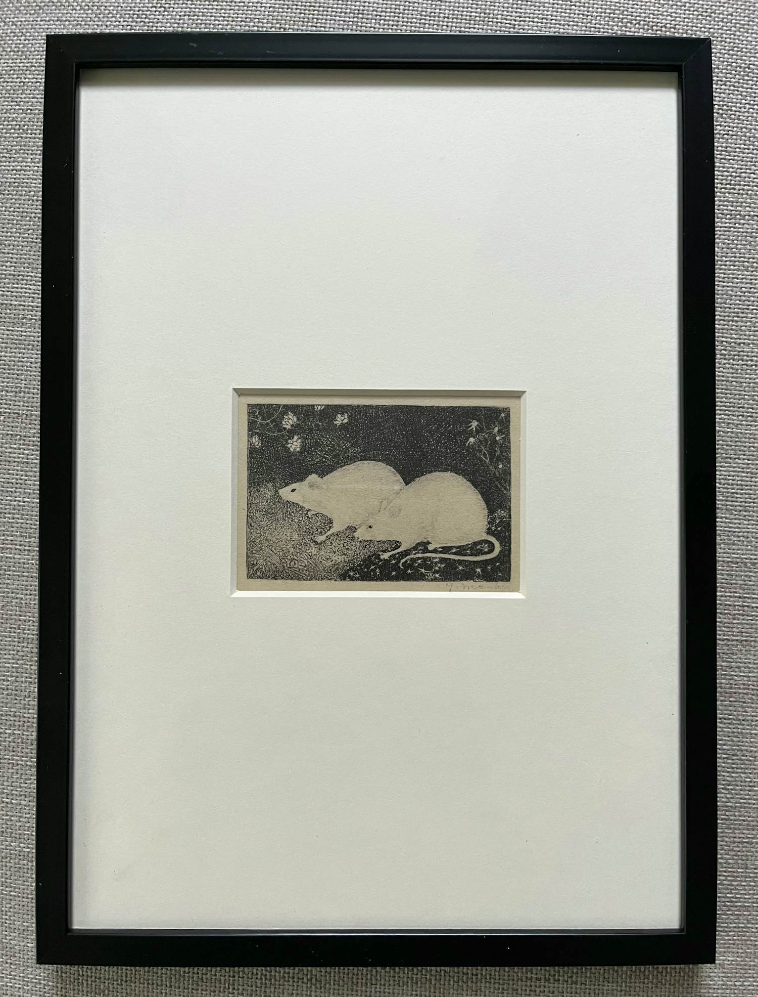 Jan Mankes - Originele Heliogravure 2 Muizen 1923 kopen? Bied vanaf 110!