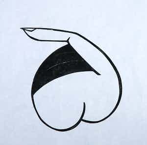 Tjeng Sit Oey - Linosnede op rijstpapier, Lachende vinger verkocht voor € 35!