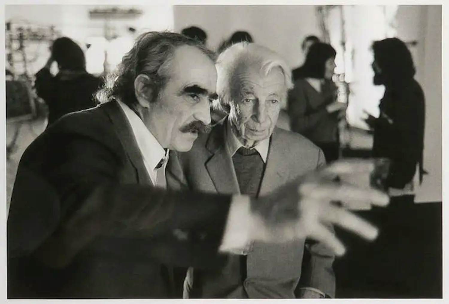 Buy Ad Petersen - Foto: Jean Tinguely and Wil Sandberg - 1982? Bid from 100!