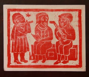 Harm Kamerlingh Onnes - Kerstkaart linodruk kopen? Bied vanaf 35!