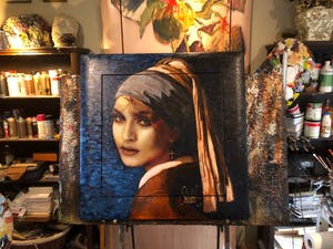 Peter Donkersloot - Meisje met de parel kopen? Bied vanaf 995!