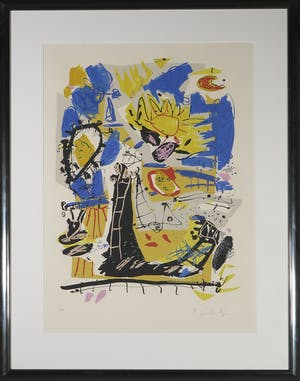 Kees Salentijn - Zeefdruk, Hommage aan Van Gogh II - Ingelijst kopen? Bied vanaf 40!