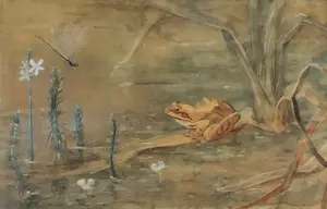 Jan van Oort - Moeraslandschap met kikker kaufen? Bieten Sie von 80!