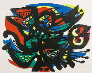 Anton Rooskens - Litho, geen titel - Ingelijst kopen? Bied vanaf 250!