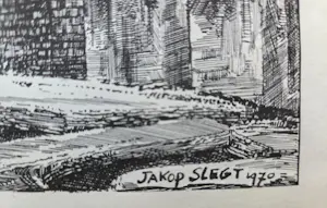 Jakop Slegt - Fantasiewereld. Drukgesigneerd. 1970. kopen? Bied vanaf 49!