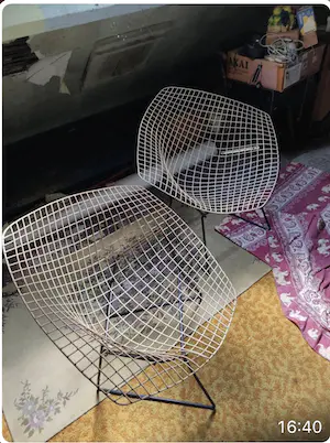 Harry Bertoia - Fauteuil knoll 2x kopen? Bied vanaf 1200!