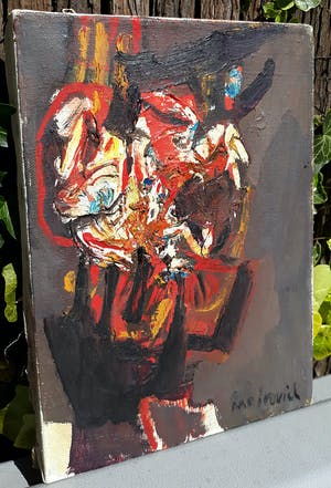 Zvi Mairovich - Compositie, olieverf op doek (laatste keer!) kopen? Bied vanaf 1!