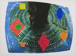 Jelis van Dolderen - Zeefdruk, Paris - Grilles d'Arbre VI - Ingelijst kopen? Bied vanaf 1!
