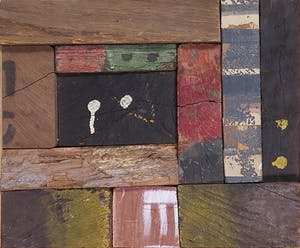 Christiaan Paul Damste - Collage van (beschilderd) hout, Ingesloten I - Ingelijst kopen? Bied vanaf 300!