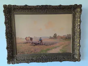 Jan Simon Knikker - Ploegende boer kopen? Bied vanaf 345!