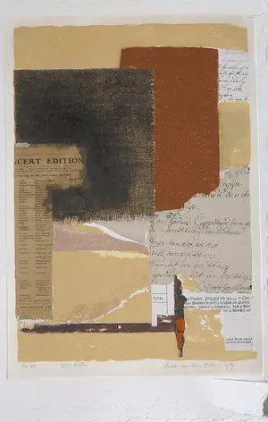 Anton van den Horst - Druk met zandstructuur, Voor Nellie kopen? Bied vanaf 1!