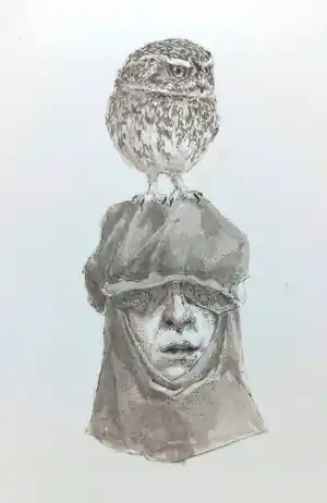 Peter Vos - Artis Natura Magistra, tekening / aquarel (netjes ingelijst) verkauft für € 468!