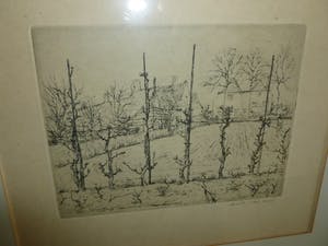 Walter Vaes - Ets op handgeschept papier,gesigneerd in potlood. kopen? Bied vanaf 32!