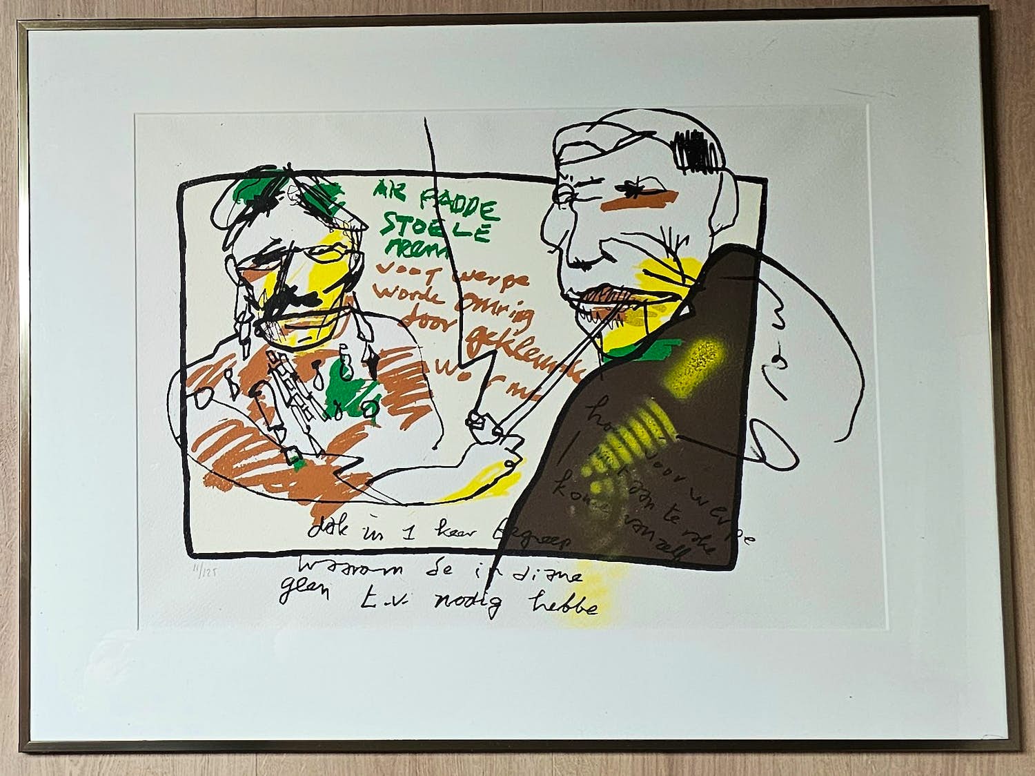 Herman Brood - Paddos - handgesigneerd - ingelijst - 125 ex. verkocht voor € 1!