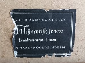 Jan Korthals - (1916-1972) - Magere brug over de Amstel te Amsterdam - 1968 kopen? Bied vanaf 75!