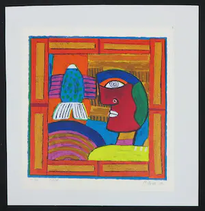 Clemens Briels - Zeefdruk, Zonder titel kopen? Bied vanaf 1!