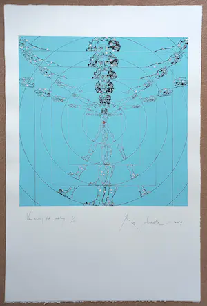 Rob Scholte - Van zintuig tot werktuig, zeefdruk (groot!) kopen? Bied vanaf 250!