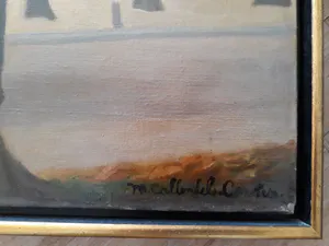 Mies Callenfels-Carsten - Schilderij Olieverf op Doek DE LANGE VOORHOUT uit 1954 kopen? Bied vanaf 2000!