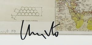 Christo - Handgesigneerde artcard The Mastaba + Taschen boek - Ingelijst kopen? Bied vanaf 1!