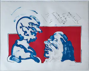 Lucebert - Litho: 'Lady Macbeth' (1973) - Ingelijst kopen? Bied vanaf 225!