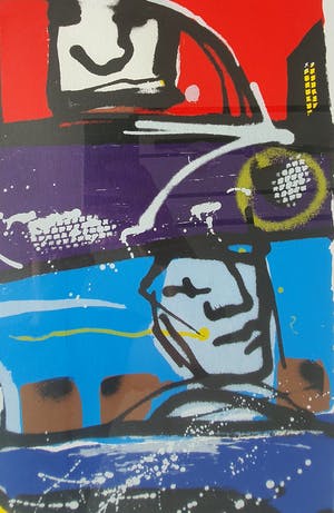 Herman Brood - Volvo - zeefdruk - gesigneerd - 1998 - 175 ex. kopen? Bied vanaf 1!